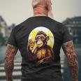 Mono Bebiendo Cerveza Bebedor De Cerveza Divertido Gorila Borracho Sim Camiseta Hombre Estampado Espalda Regalos para ancianos