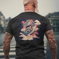 Motif Dragon Japonais Pour Un Style Emblématique T-shirt imprimé au dos Cadeaux pour les vieillards