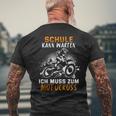 Motocross For Boys Enduro Offroad Superbike S T-Shirt mit Rückendruck Geschenke für alte Männer