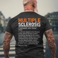 Multiple Sclerosis Awareness Ms Definition Warrior Support Camiseta Hombre Estampado Espalda Regalos para ancianos