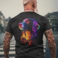 Munsterlander Dog Graphic Pet Colourful Munsterlander T-Shirt mit Rückendruck Geschenke für alte Männer