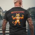 Muscle Soreness Cat Fitness With Cat Motif T-Shirt mit Rückendruck Geschenke für alte Männer