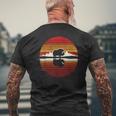 Musk Ox Sunset Retro Style Safari Vintage 70s Men's Back Print T-Shirt Gifts for Old Men