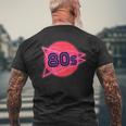 Nacido En Los Años 80 Neon Light Disco Música Cumpleaños Punk Music Camiseta Hombre Estampado Espalda Regalos para ancianos
