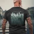 Nature Outdoor Treesintage Forest T-Shirt mit Rückendruck Geschenke für alte Männer