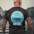 Newfoundland And Labrador Canada Men's Back Print T-Shirt Gifts for Old Men