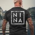 Nina Minimalism T-Shirt mit Rückendruck Geschenke für alte Männer