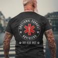 Do Not Pet Emotional Support Boyfriend Humorous Men's T-shirt Back Print Gifts for Old Men