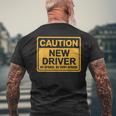 Nuevo Conductor Divertido Precaución Be Afraid Nuevo Conductor Regalo Camiseta Hombre Estampado Espalda Regalos para ancianos