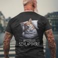 Official Sleep Corgi Dog Pyjamas T-Shirt mit Rückendruck Geschenke für alte Männer