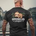 Offizielles Schlaf Faultier S T-Shirt mit Rückendruck Geschenke für alte Männer