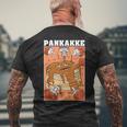 Pankakke Naughty Pancake Bukakke Ecchi Hentai Pun T-Shirt mit Rückendruck Geschenke für alte Männer