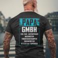 Papa Gmbh Firma Saying Business Father Family T-Shirt mit Rückendruck Geschenke für alte Männer