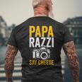 Paparazzi Say Cheese Photographer Photography Camera T-Shirt mit Rückendruck Geschenke für alte Männer