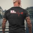 Paramedic With Emergency Service Driver Ekg T-Shirt mit Rückendruck Geschenke für alte Männer