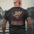 Perséfone Del Renacido Con Letras Camiseta Hombre Estampado Espalda Regalos para ancianos