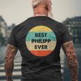 Philipp First Name T-Shirt mit Rückendruck Geschenke für alte Männer