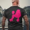 Pink Poodle T-Shirt mit Rückendruck Geschenke für alte Männer