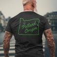 Portland Or Ii Camiseta Hombre Estampado Espalda Regalos para ancianos