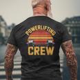 Powerlifting Crew Retro Body Builder Entrenamiento Powerlifting Camiseta Hombre Estampado Espalda Regalos para ancianos