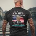 President Donald Trump Inauguration Day 2025 Party Men's T-shirt Back Print Gifts for Old Men