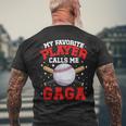 Proud Baseball Gaga Of A Baseball Player Gaga Men's T-shirt Back Print Gifts for Old Men
