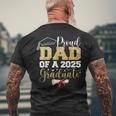 Proud Dad Of A 2025 Graduate Senior Class Of 2025 Graduation Men's T-shirt Back Print Gifts for Old Men