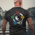 Qigong Five Elements Tai Chi Meditation Ying & Yang T-Shirt mit Rückendruck Geschenke für alte Männer