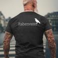 Rabenvater S T-Shirt mit Rückendruck Geschenke für alte Männer