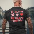 Therapy Squad Slp Ot Pt Team Cute Valentine's Day Men's T-shirt Back Print Gifts for Old Men