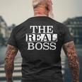 The Real Boss T-Shirt mit Rückendruck Geschenke für alte Männer