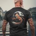 Renard Rouge Clair De Lune Japonais Sakura Fleur De Cerisier T-shirt imprimé au dos Cadeaux pour les vieillards