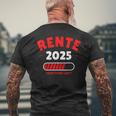 Rente 2025 Der Countdown Lauft Das Lustige Rentner T-Shirt mit Rückendruck Geschenke für alte Männer