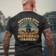 Rentner 2025 Motorrad Motorsport Motorradfahrer Rente T-Shirt mit Rückendruck Geschenke für alte Männer