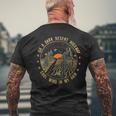 Retro On A Desert Highway Cool Wind In My Hair Men's T-shirt Back Print Gifts for Old Men