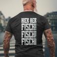 Retro Here Here Fischi Fischi Fischi T-Shirt mit Rückendruck Geschenke für alte Männer