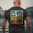 Retro Game Machine Gaming Gamerintage T-Shirt mit Rückendruck Geschenke für alte Männer