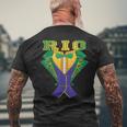 Rio Carnival Costume Brazil Rio De Janeiro Souvenir T-Shirt mit Rückendruck Geschenke für alte Männer