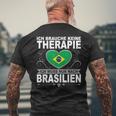 Rio De Janeiro Travel Copacabana Flag Carnival T-Shirt mit Rückendruck Geschenke für alte Männer