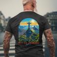 Rio De Janeiro Travel Holiday Rio De Janeiro Brazil T-Shirt mit Rückendruck Geschenke für alte Männer