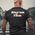 Rizz'em & Tism Autism Autistic Neurodiversity Rizz T-Shirt mit Rückendruck Geschenke für alte Männer