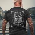 Sak Yant Tigres Gemelos Recuerdo Tatuaje De Yantra Tailandia Camiseta Hombre Estampado Espalda Regalos para ancianos