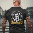 Sambo Cazas Artes Marciales Entrenador Formación Camiseta Hombre Estampado Espalda Regalos para ancianos