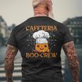 School Cafeteria Halloween Boo-Crew For Lunch Lady Men's Back Print T-Shirt Gifts for Old Men