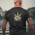 Sea Otter Smoking Weed Cannabis Blunt 420 Thc Stoner T-Shirt mit Rückendruck Geschenke für alte Männer