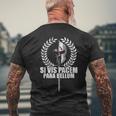 Siis Pacem Para Bellum Latin Wisdom Proverb T-Shirt mit Rückendruck Geschenke für alte Männer