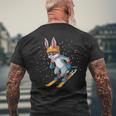 Ski Rabbit Ski And Snowboard Bunny Men's Back Print T-Shirt Gifts for Old Men