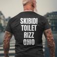 Skibidi Toilette Rizz Ohio T-Shirt mit Rückendruck Geschenke für alte Männer