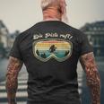 Skifahrer Herrenintage Skifahren Skifahrer Geschenk T-Shirt mit Rückendruck Geschenke für alte Männer