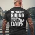 Snowmobile Sled My Favorite Riding Buddies Call Me Dad Men's T-shirt Back Print Gifts for Old Men